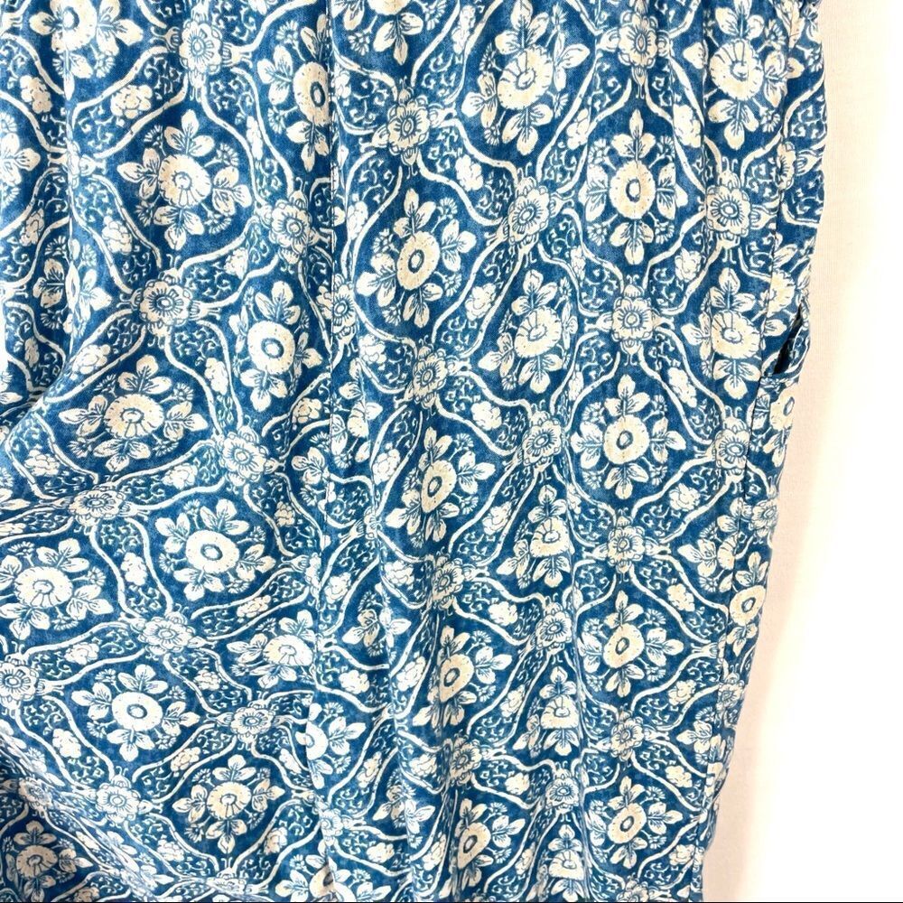 Fat Face Astra Blue Floral Print Sleeveless Jumpsuit Playsuit - Picture 9 of 15